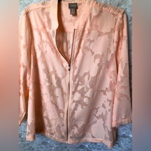 Chico’s light jacket peach color